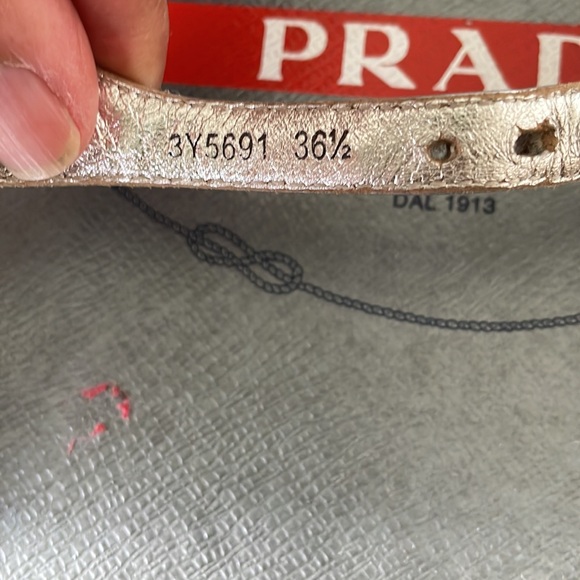 Prada metallic thong sandal - Picture 8 of 8